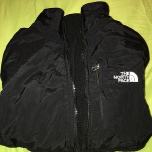 Black north face jacket.